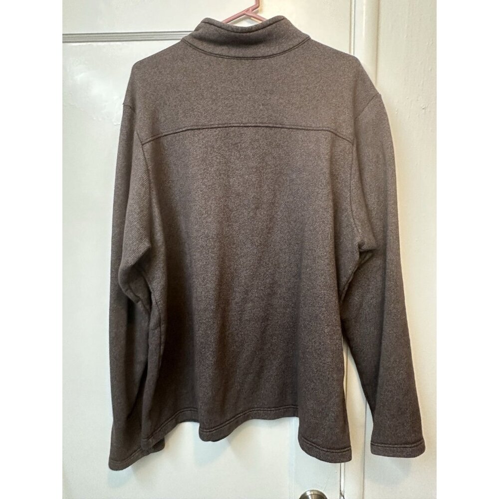 Columbia Men’s Quarter Zip Fleece Pullover XL Brown Lightweight Outdoor Sweater - Picture 4 of 4